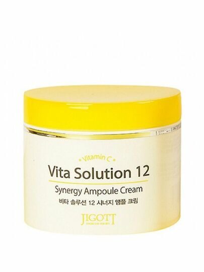 JIGOTT VITA C Крем для лица ампульный энергетический JIGOTT VITA SOLUTION 12 SYNERGY AMPOULE CREAM, 100ml