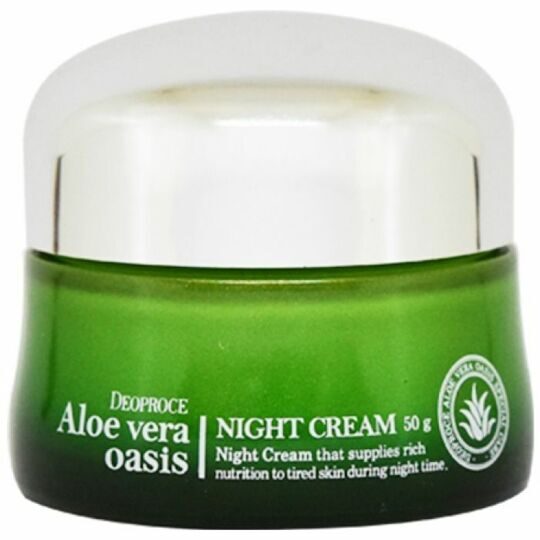 Deoproce ALOE VERA Крем ночной для лица  DEOPROCE ALOE VERA OASIS NIGHT CREAM