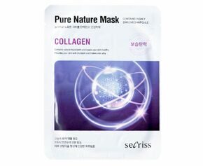 ANSKIN Secriss Маска тканевая Secriss Pure Nature Mask Pack- Collagen 25мл