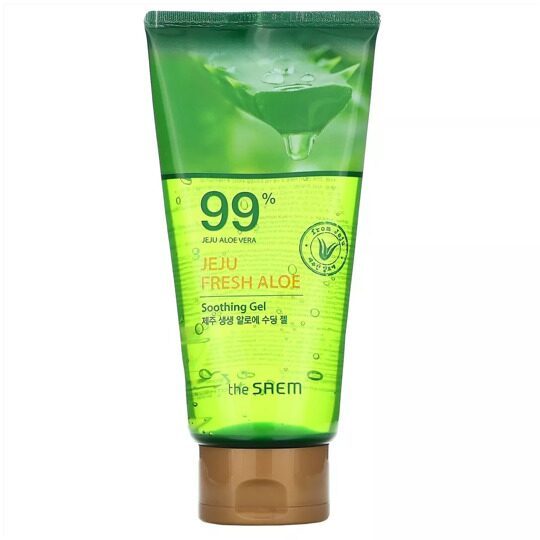 THE SAEM Гель для тела успокаивающий с алоэ Jeju Fresh Aloe Soothing Gel 99%_300ml_Tube