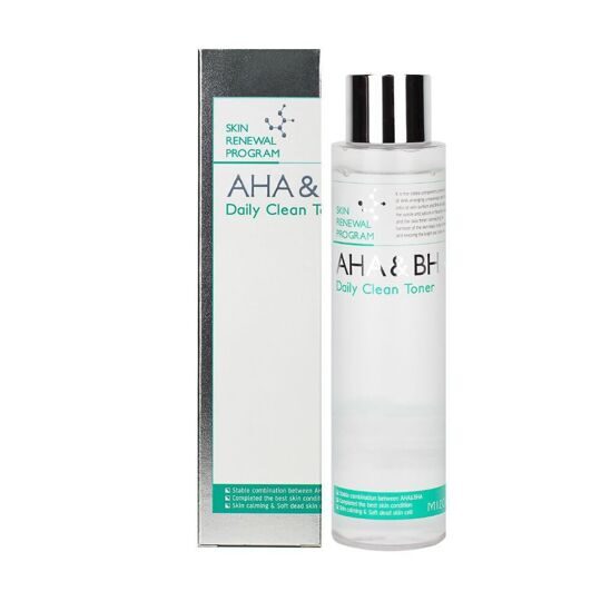 MIZON Тонер для лица отшелушивающий с фруктовыми кислотами Aha&Bha daily clean toner 150ml